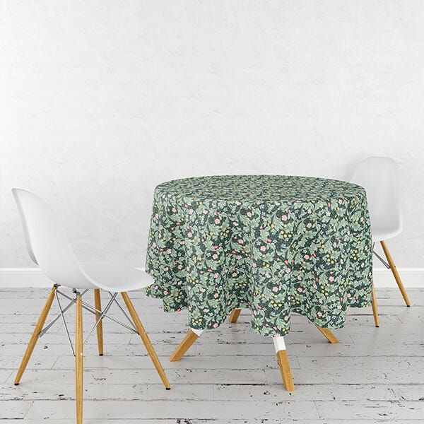 William Morris Leicester 132cm Circular Fabric Tablecloth