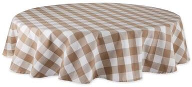 DII Stonewash Blue Buffalo Check Tablecloth