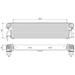 Ladeluftkühler VALEO 818311 für Mercedes-Benz V