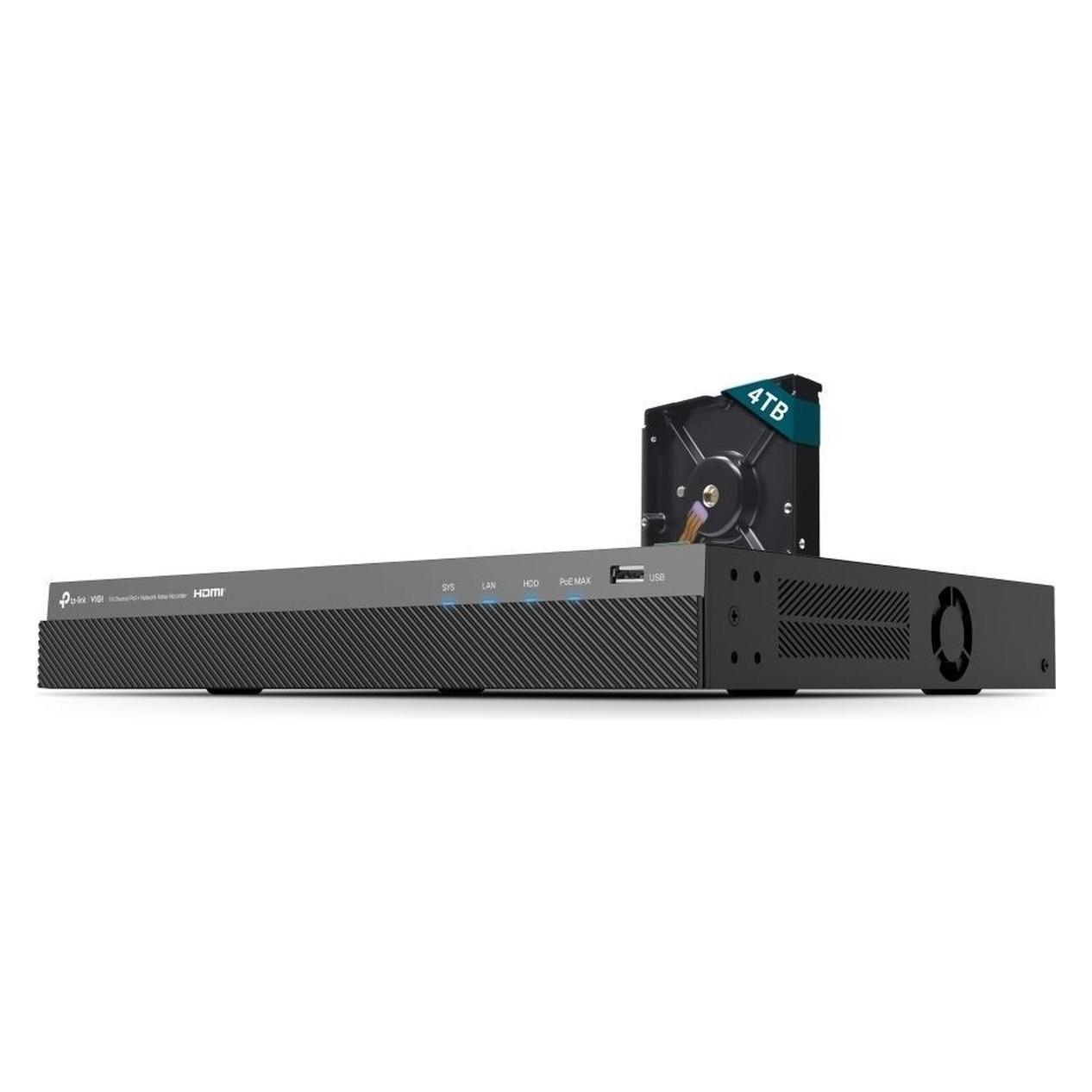 TP-Link Recorder VIGI NVR2016H-16MP-4TB (Netzwerk Videorecorder (NVR)) (VIGI NVR2016H-16MP-4TB)