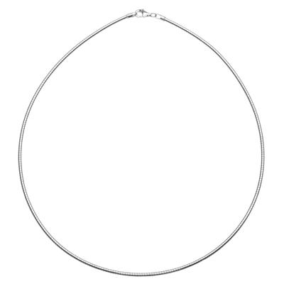 Halsreif OSTSEE-SCHMUCK "Ostsee-Schmuck Halsreif Omega 2,2 mm Halsreif Omega 2,2 mm" Gr. 50, silber, Halsketten, Damen, 50cm, Silber 925 (Sterlingsilber), L: 42