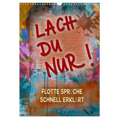 Lach du nur! - Flotte Sprüche schnell erklärt (Wandkalender 2026 DIN A3 hoch), CALVENDO Monatskalender