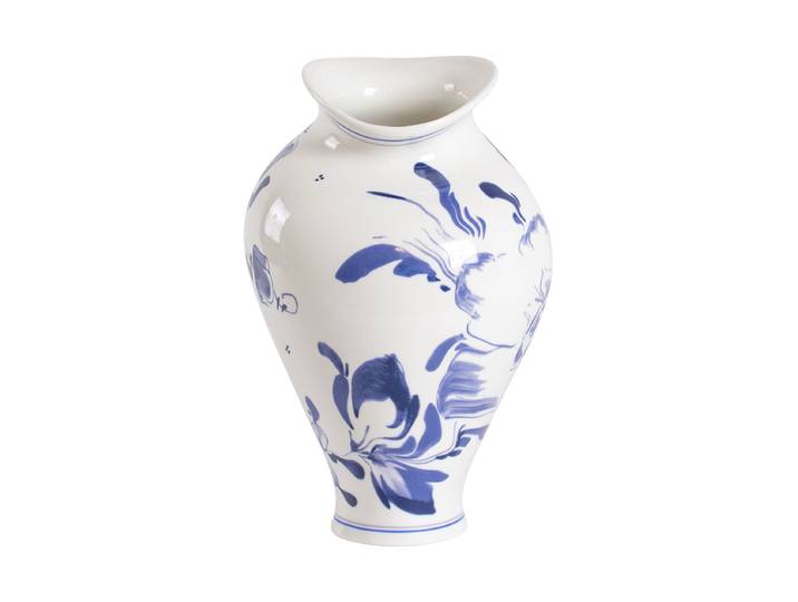 Design Vase „Foral Delft“ aus Porzellan Multicolor Seletti