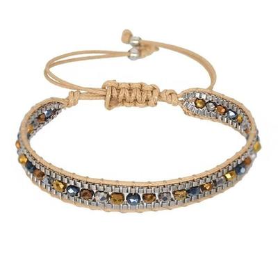 Armband 'Crystal', beige