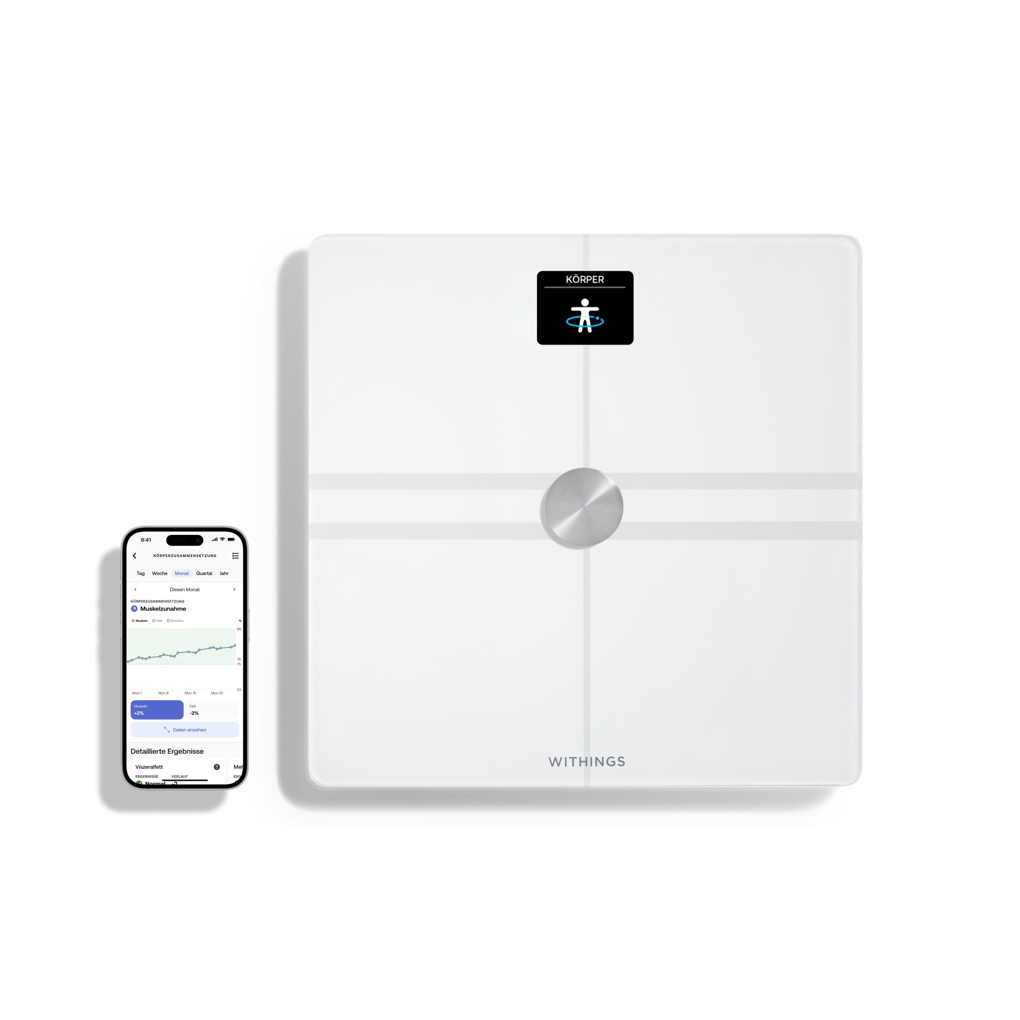 Withings Body Comp Körperwaage weiß WBS12-WHITE-ALL
