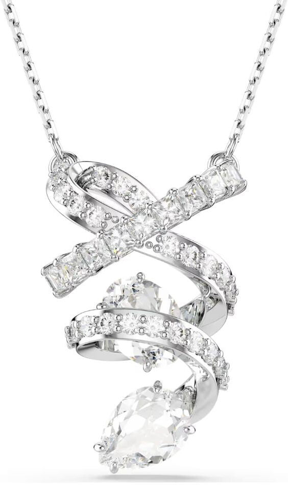Swarovski Hyperbola riipus, vaalea metalli ja kirkkaat kristallit 5698547