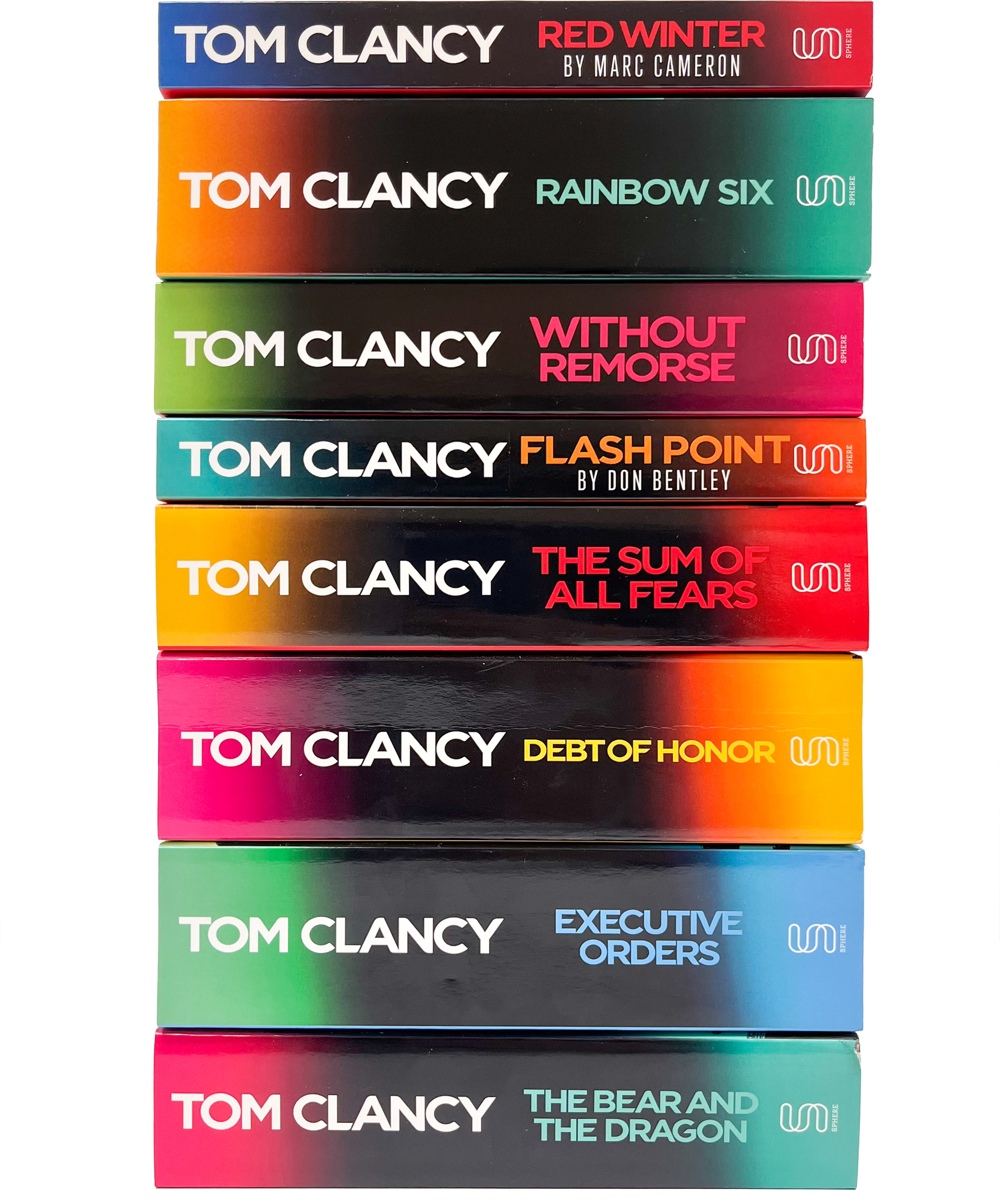 Sphere Tom Clancy 8 Books Collection Set – Rainbow Six, Without Remorse & Military Thriller Collection