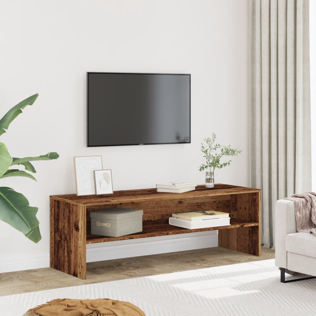 Ebern Designs Havard TV Stand Old Wood 40cm H x 120cm W x 40cm D