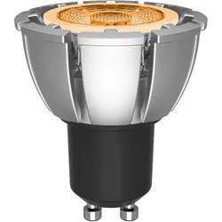 SEGULA LED-Leuchtmittel "LED Reflektor GU10 Ambiente Dimming", Energieeffizienz: G (A-G), silber (matt), L:58cm Ø:4,85cm, Leuchtmittel, LED Reflektor GU10 Ambiente Dimming, 1700-2800K, 7W, CRI 95