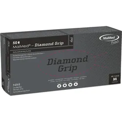 MaiMed-Diamond Grip black, Nitril-Handschuh Größe S
