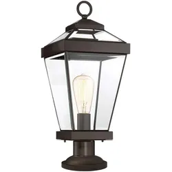Elstead Lighting, Gartenbeleuchtung, Ravine Aussen-Stehleuchte E27 52cm Westliche Bronze IP44 (5200 lm, E27, IP44)
