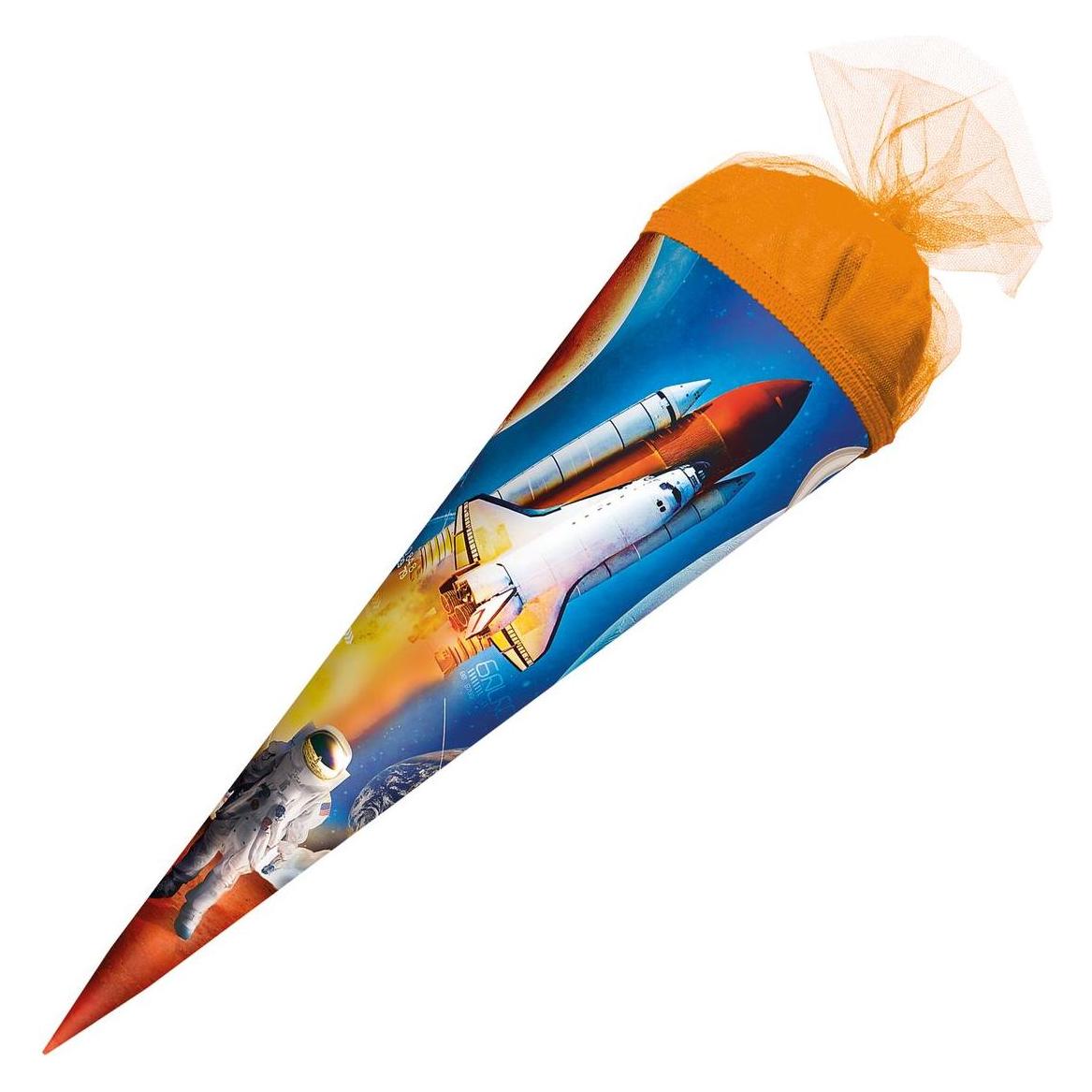 Roth Schultüte Weltraum rund Tüllverschluss 50cm (50 cm, 1x) (69938088)
