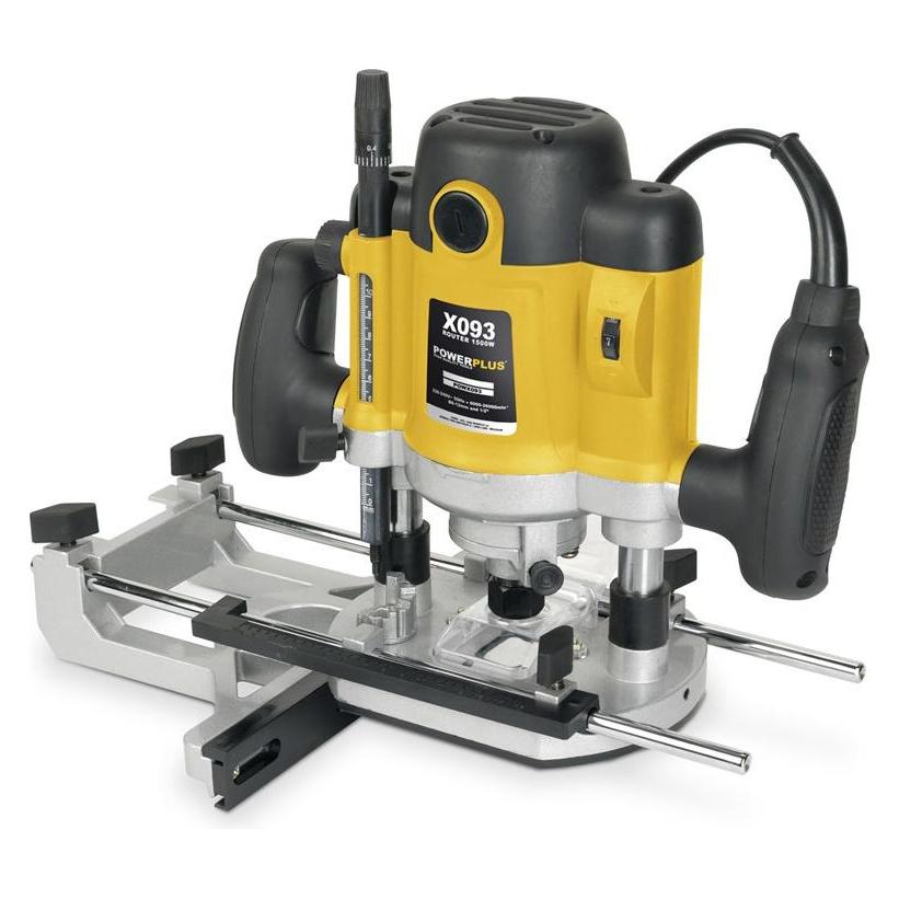 Powerplus Oberfräse 1500w +12 fräsbits (Oberfräse) (POWX093)