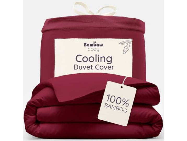 Bourgondië King Dekbedovertrek Bamboe Beddengoed King Size Beddengoed Set Kingsize Dekbed Anti-Allergie Rood Dekbedovertrek Kingsize Veganistisch Beddengoed 240x220 Bambaw