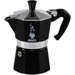 BIALETTI Espressokocher Moka Express Color 3 Tassen schwarz