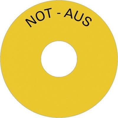 Dreifke® Schild NOT-AUS, Folie, Ø 75 mm