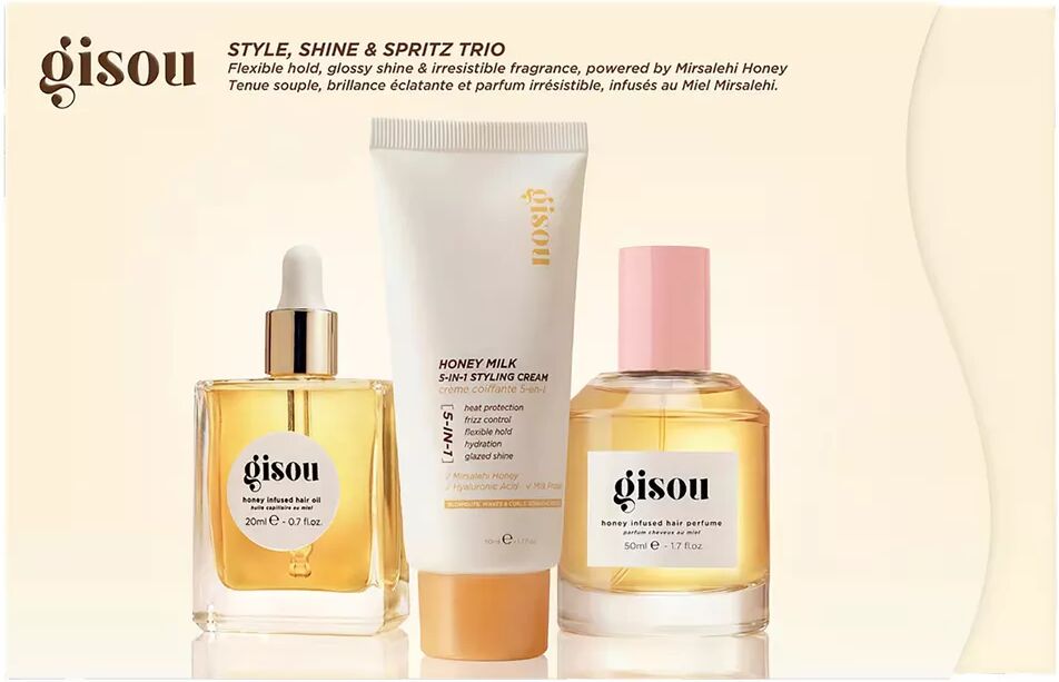 GISOU - Style, Shine & Spritz Trio - Haarpflege-Set, Set
