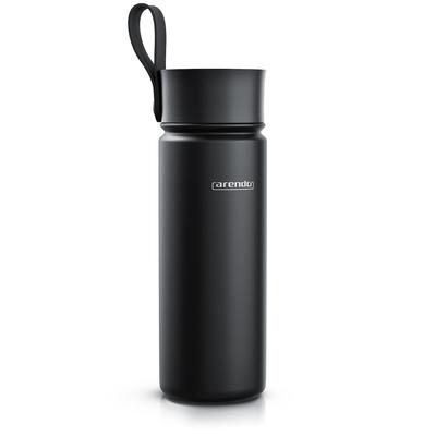 Arendo Thermoflasche 0,5 l, Edelstahl Isolierflasche, BPA-frei, für unterwegs, geschmacksneutral, hält kalt & warm
