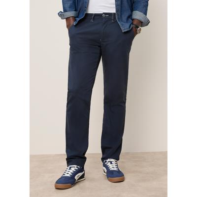 Chinohose KANGAROOS, Herren, Gr. 38, Länge 34, blau (marine 34), Web, Obermaterial: 98% Baumwolle, 2% Elasthan, regular fit lang, Hosen Chinohose, Regular Fit, mit geradem Bein, etwas niedrigere Leibhöhe