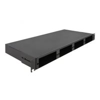 19" LWL HD (High Density) Patchpanel 1 HE schwarz, für HD Kassetten oder LWL Adapter Panels