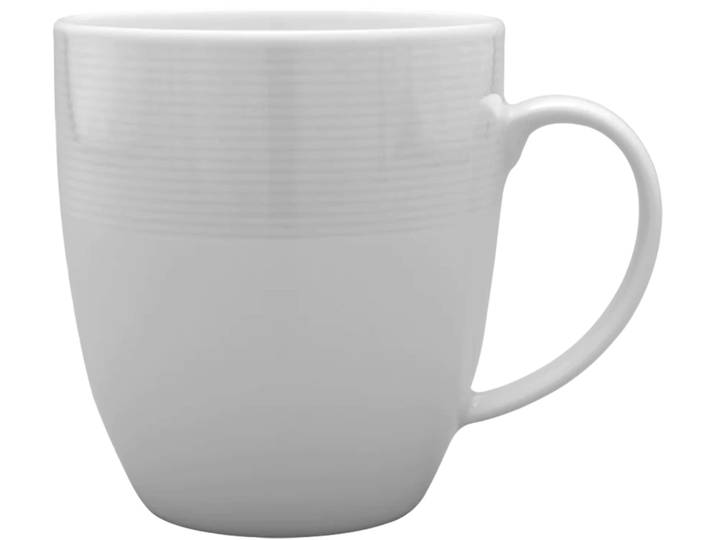 van Well Kaffeebecher Jive, 400 ml, 6 Stück dezentes Spiraldekor, spülmaschinen-und mikrowellengeeignet