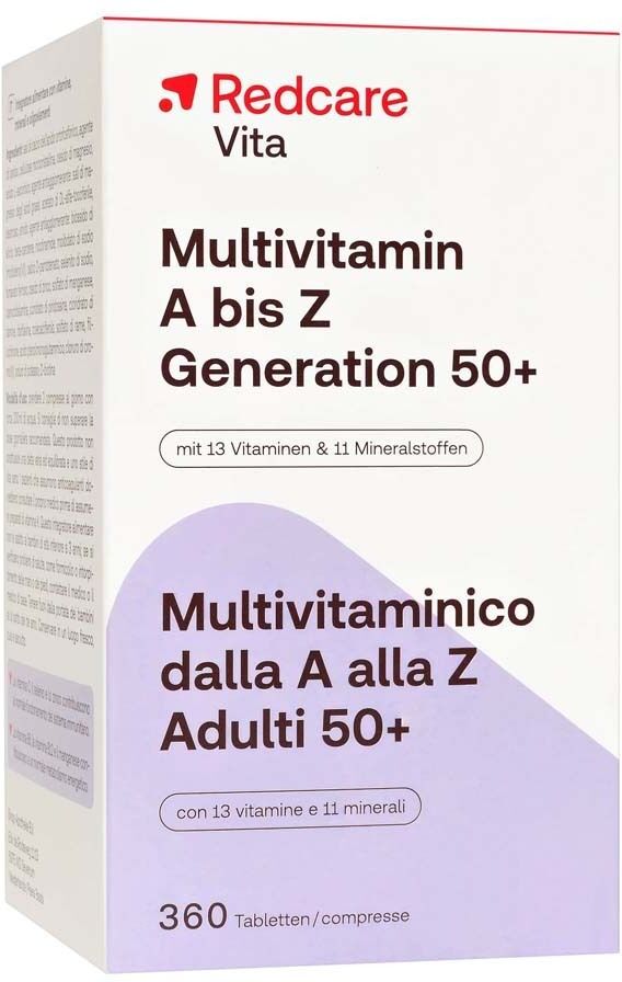 Redcare von Shop Apotheke Multivitamin A bis Z Generation 50+ RedCare Tabl. 360 St Tabletten