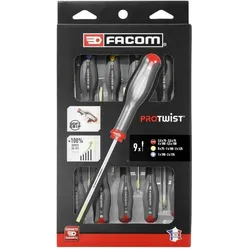 Facom, Schraubenzieher, Schraubendreher-Set 9-tlg.