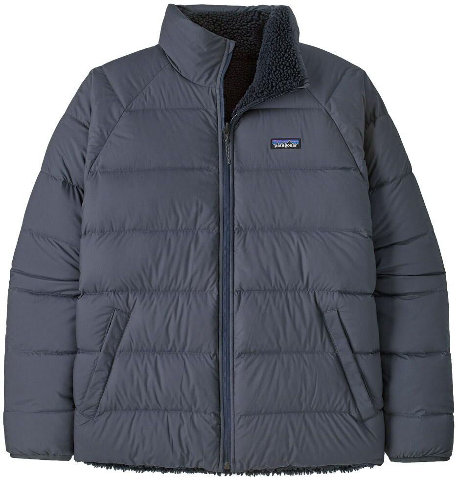 Patagonia  - M's Reversible Silent Down Jacket Smolder Blue - M - Doudoune