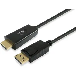 equip Displayport Adapter HDMI St/St 5.0m 4K/30Hz schwarz (DisplayPort, HDMI), Video Adapter, Schwarz