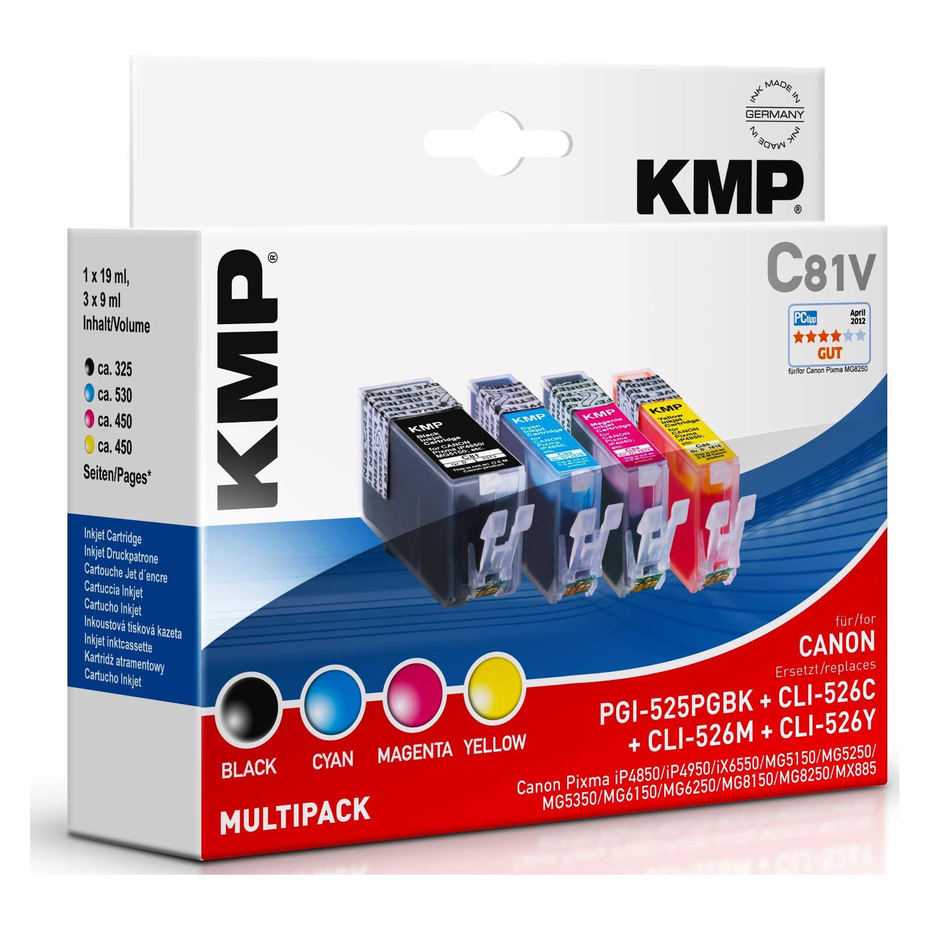 KMP C81V Multipack (BK, C, M, Y) (1513,0050)