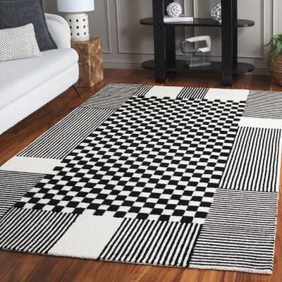 SAFAVIEH Handmade Genre Gunbritt Checkered Wool Rug