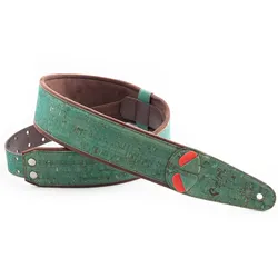 RightOn! Straps Mojo Cork teal - Gitarrengurt