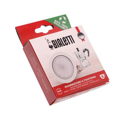 Bialetti 0800040 Filter + Dichtung für Brikka Moka Induction Orzo Espressokocher