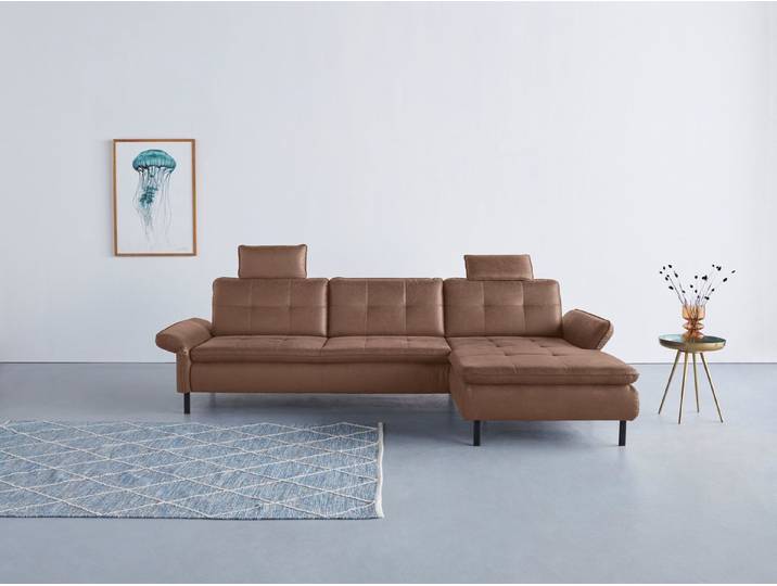 OTTO home Ecksofa Birkholm L-Form, Armlehnverstellung, auch in Easy Clean Bezug - mit Wasser zu reinigen