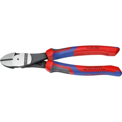 KNIPEX Kraft Seitenschneider 140mm Mehrkomponenten-Hülle schwarz atramentiert 74 02 140