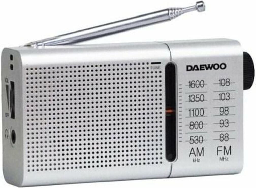Daewoo Draadloze Radio DW1037, Zilver