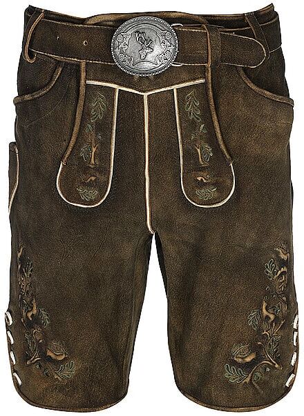 GWEIH & SILK Lederhose JULIAN braun   52 52