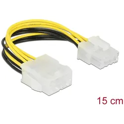 DELOCK Stromkabel EPS 8Pin St/Bu 15cm Verlängerungskabel