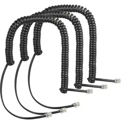 Auerswald Spiralkabel-3er-Set COMfortel-Handset, Telefon Zubehör