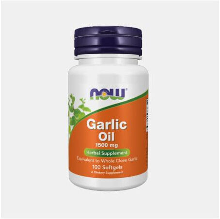 NOW GARLIC OIL 1500mg 100 CAPSULAS