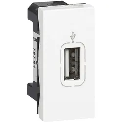 Legrand 078761 Mosaic USB-Anschlusseinheit 1-modulig Farbe: Ultraweiß