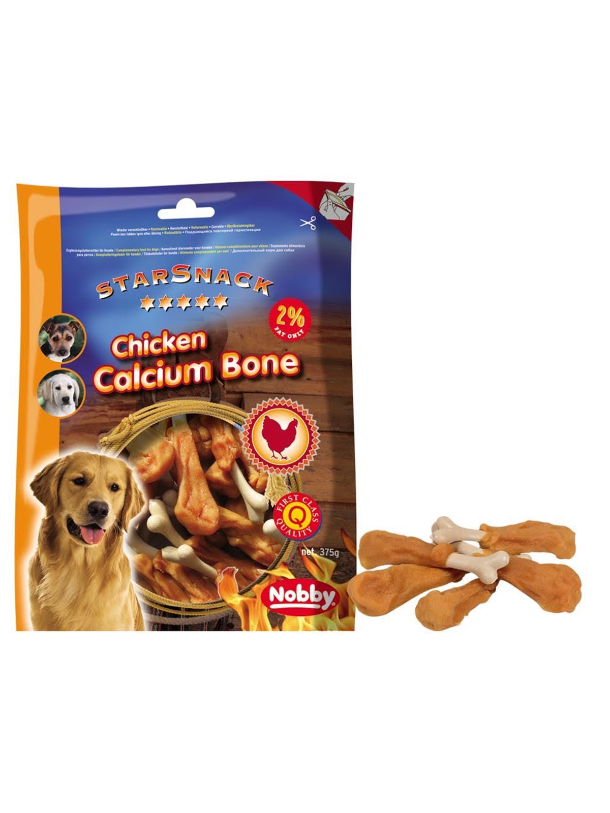 StarSnack Chicken Calcium Bone, 375 g