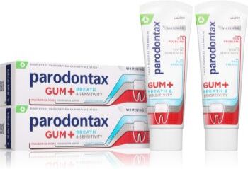 Parodontax Gum And Sens Whitening dentífrico branqueador para dentes 2x75 ml. Gum And Sens Whitening