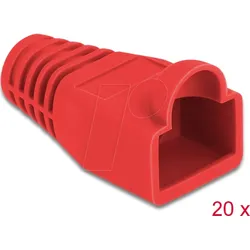 DELOCK 86725 - Knickschutztülle für RJ45, rot, 20 Stück