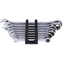 Bikeservice, Schraubenschlüssel, Bike Service Set Schlüssel Maulschlüssel Ratsche 6 – 19 mm Chrom (Werkzeug Generika)/Rat (10 mm, 12 mm, 13 mm, 14 mm, 17 mm, 19 mm, 6 mm, 8 mm)
