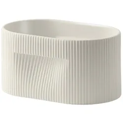 Muuto Ridge Pflanzentopf, höhe 13 cm, off white