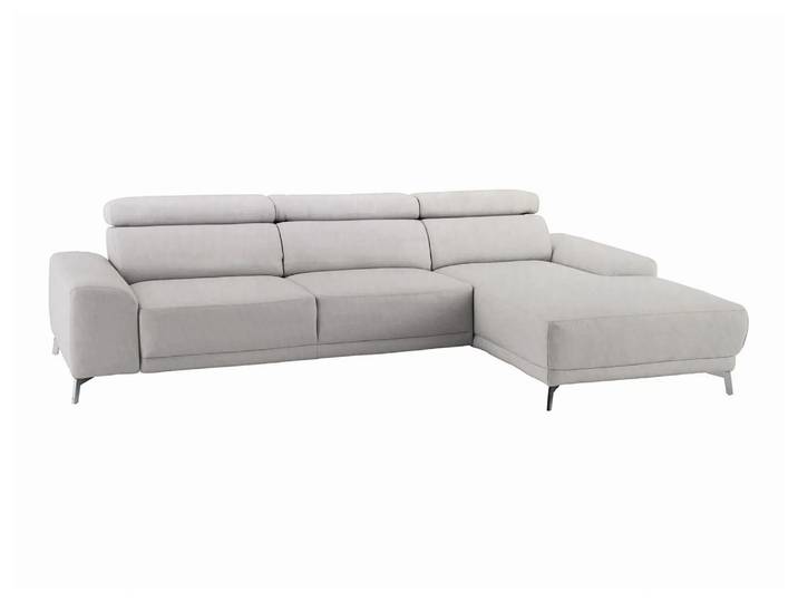 Ecksofa Lucio Basic Longchair Candy / Farbe: Silver / Material: Stoff Basic