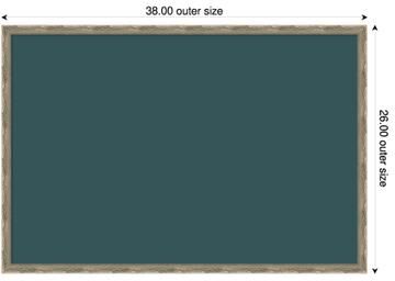 Amanti Art Deep Teal Canvas Magnetic Board, Mila Framed Memo Board