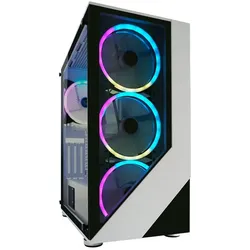 LC Power Gaming-PC Gehäuse LC-803W-ON Midi-Tower weiß