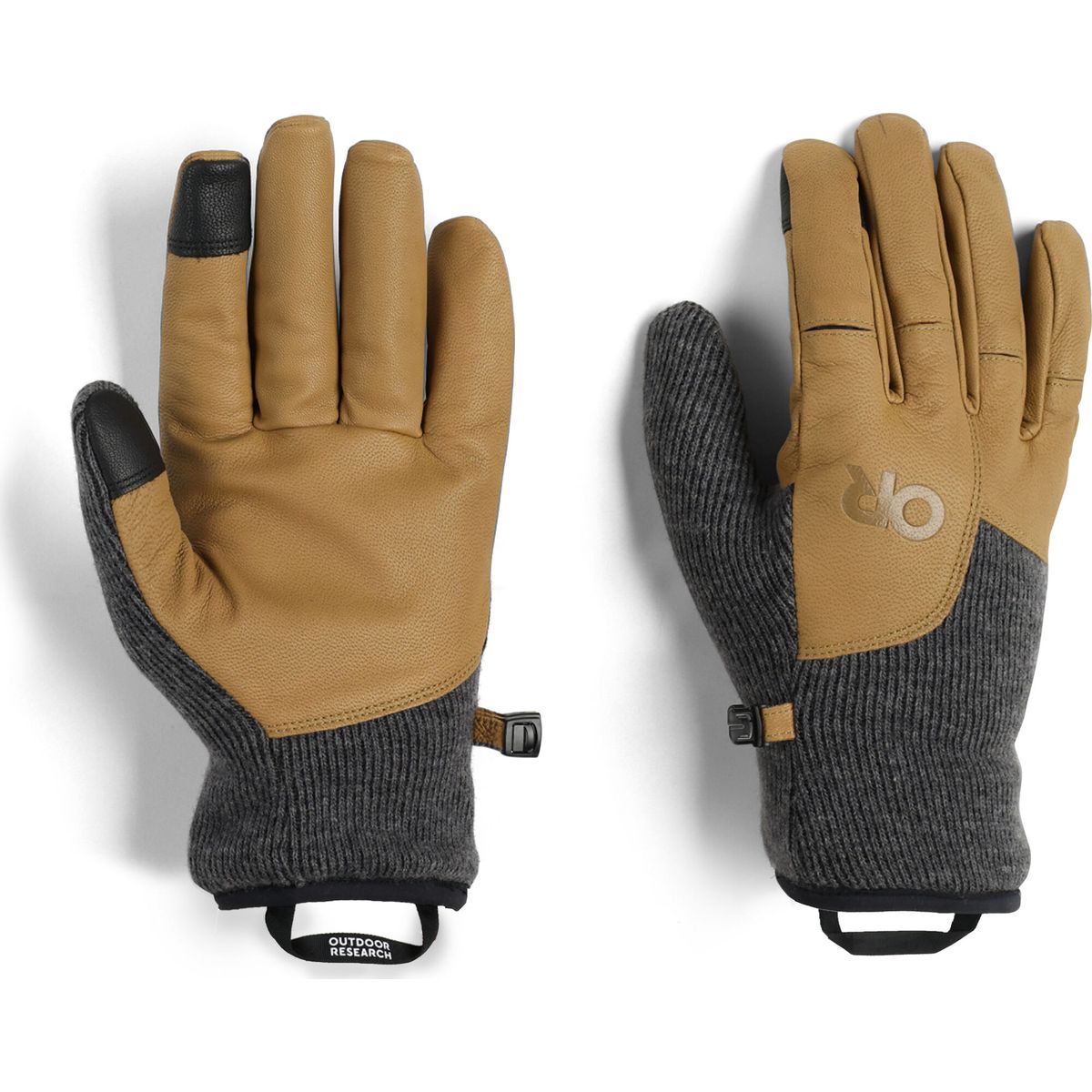 Outdoor Research Men's Flurry Leather Glove charcoal (0890) M 3005530890007